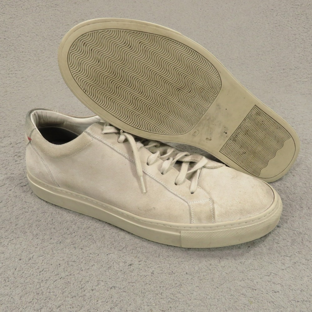 Del Toro Sardegna Mens Sneakers Size 9 Gray Italian Suede Low Top Casual Shoes